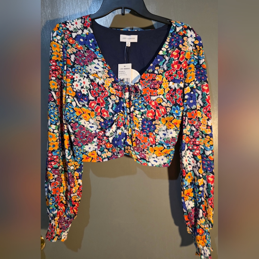 Lost + Wander Women's Floral Crio Blouse - Multicolor